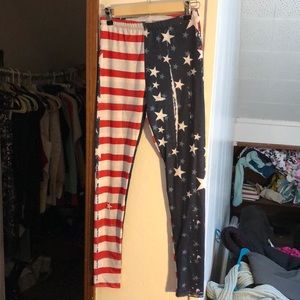 American flag leggings